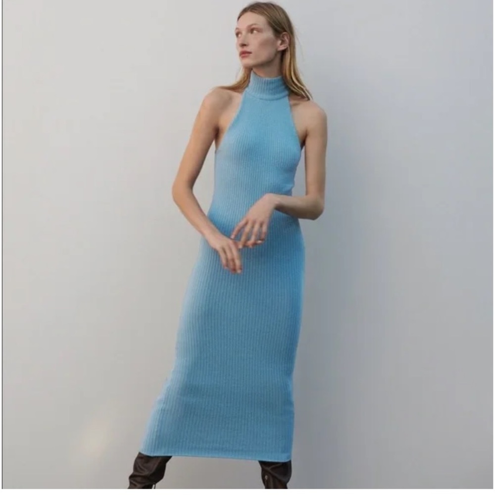 Zara tube halter dress M-L SIZE